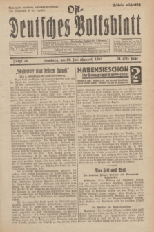 Ost-Deutches Volksblatt.Jg.11, Folge 29 (17 Heuert [Juli] 1932) = Jg.25 + dod.