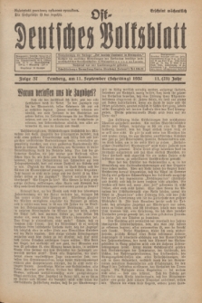 Ost-Deutsches Volksblatt.Jg.11, Folge 37 (11 Scheiding [September] 1932) = Jg.25 + dod.