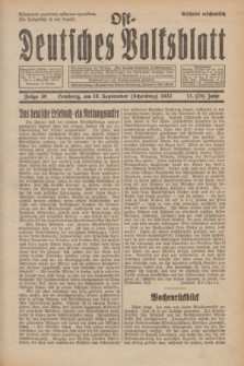 Ost-Deutsches Volksblatt.Jg.11, Folge 38 (18 Scheiding [September] 1932) = Jg.25 + dod.