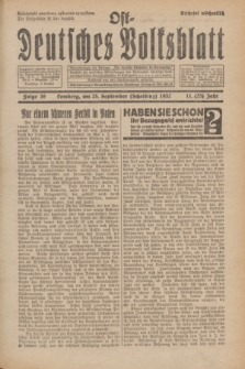 Ost-Deutsches Volksblatt.Jg.11, Folge 39 (25 Scheiding [September] 1932) = Jg.25 + dod.
