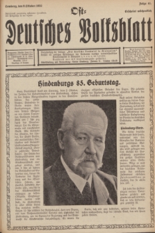 Ost-Deutsches Volksblatt.[Jg.11], Folge 41 (9 Oktober 1932)
