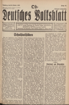 Ost-Deutsches Volksblatt.[Jg.11], Folge 44 (30 Oktober 1932)