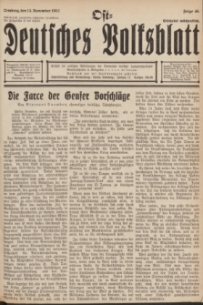 Ost-Deutsches Volksblatt.[Jg.11], Folge 46 (13 November 1932)