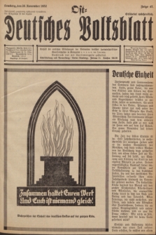 Ost-Deutsches Volksblatt.[Jg.11], Folge 47 (20 November 1932)
