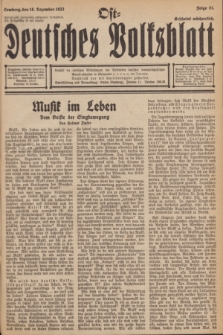 Ost-Deutsches Volksblatt.[Jg.11], Folge 51 (18 Dezember 1932)