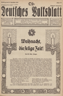 Ost-Deutsches Volksblatt.Jg.11, Folge 52 (25 Dezember 1932) = Jg.25