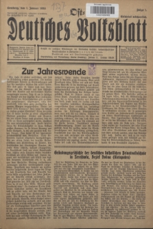Ost-Deutsches Volksblatt.Jg.12, Folge 1 (1 Januar 1933) = Jg.26