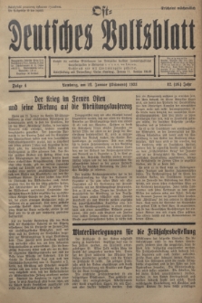 Ost-Deutsches Volksblatt.Jg.12, Folge 4 (22 Januar [Gismond] 1933) = Jg.26