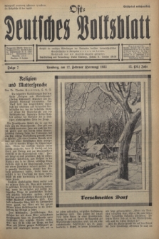 Ost-Deutsches Volksblatt.Jg.12, Folge 7 (12 Februar [Dornung] 1933) = Jg.26