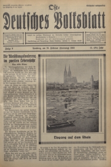 Ost-Deutsches Volksblatt.Jg.12, Folge 9 (26 Februar [Dornung] 1933) = Jg.26