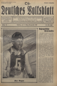Ost-Deutsches Volksblatt.Jg.12, Folge 10 (5 März [Lenzmond] 1933) = Jg.26