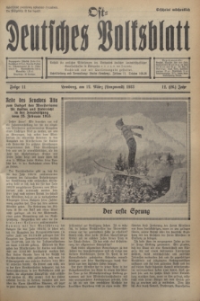 Ost-Deutsches Volksblatt.Jg.12, Folge 11 (12 März [Lenzmond] 1933) = Jg.26