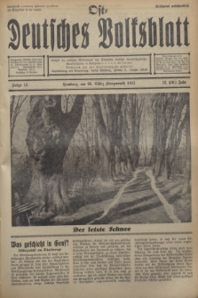 Ost-Deutsches Volksblatt.Jg.12, Folge 13 (26 März [Lenzmond] 1933) = Jg.26