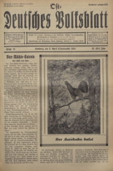 Ost-Deutsches Volksblatt.Jg.12, Folge 14 (2 April [Ostermond] 1933) = Jg.26