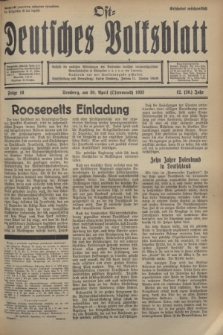 Ost-Deutsches Volksblatt.Jg.12, Folge 18 (30 April [Ostermond] 1933) = Jg.26