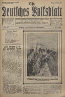 Ost-Deutsches Volksblatt.Jg.12, Folge 33 (13 Erntemond [August] 1933) = Jg.26