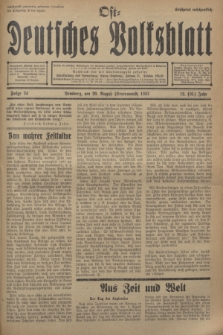 Ost-Deutsches Volksblatt.Jg.12, Folge 34 (20 Erntemond [August] 1933) = Jg.26