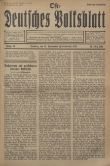 Ost-Deutsches Volksblatt.Jg.12, Folge 38 (17 Herbstmond [September] 1933) = Jg.26 + dod.