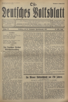 Ost-Deutsches Volksblatt.Jg.12, Folge 39 (24 Herbstmond [September] 1933) = Jg.26 + dod.
