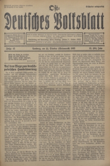 Ost-Deutsches Volksblatt.Jg.12, Folge 43 (22 Weinmond [Oktober] 1933) = Jg.26 + dod.