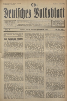 Ost-Deutsches Volksblatt.Jg.12, Folge 46 (12 Windmond [November] 1933) = Jg.26 + dod.