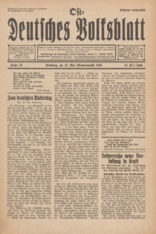 Ost-Deutches Volksblatt.Jg.13, Folge 19 (1934) = Jg.27 + dod.