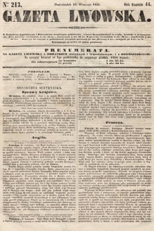 Gazeta Lwowska. 1854, nr 213
