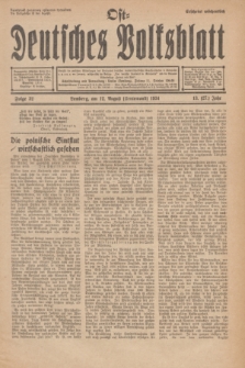 Ost-Deutsches Volksblatt.Jg.13, Folge 32 (12 Erntemond [August] 1934) = Jg.27 + dod.