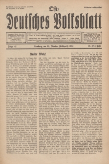 Ost-Deutsches Volksblatt.Jg.13, Folge 42 (21 Gilbhart [Oktober] 1934) = Jg.27 + dod.