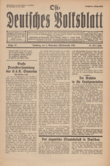 Ost-Deutsches Volksblatt.Jg.13, Folge 44 (4 Windmond [November] 1934) = Jg.27 + dod.