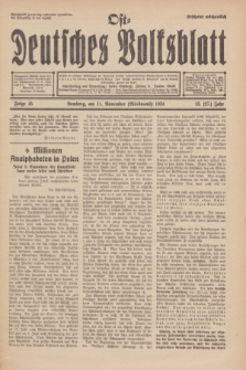 Ost-Deutsches Volksblatt.Jg.13, Folge 45 (11 Windmond [November] 1934) = Jg.27 + dod.