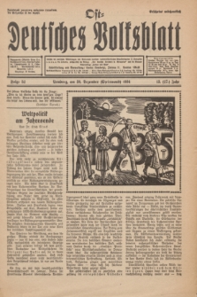 Ost-Deutsches Volksblatt.Jg.13, Folge 52 (30 Christmond [Dezember] 1934) = Jg.27 + dod.
