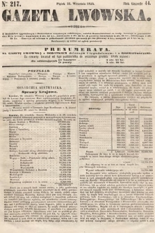 Gazeta Lwowska. 1854, nr 217