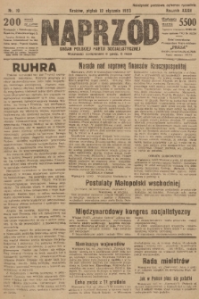 Naprzód : organ Polskiej Partji Socjalistycznej. 1923, nr 10