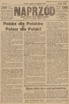Naprzód : organ Polskiej Partji Socjalistycznej. 1923, nr 17