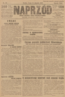 Naprzód : organ Polskiej Partji Socjalistycznej. 1923, nr 22