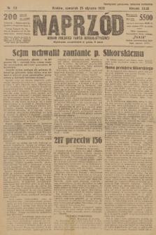Naprzód : organ Polskiej Partji Socjalistycznej. 1923, nr 23