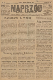 Naprzód : organ Polskiej Partji Socjalistycznej. 1923, nr 53
