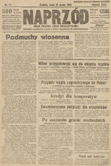 Naprzód : organ Polskiej Partji Socjalistycznej. 1923, nr 71