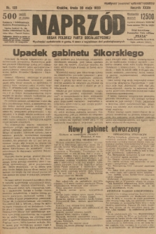 Naprzód : organ Polskiej Partji Socjalistycznej. 1923, nr 123