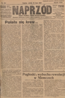 Naprzód : organ Polskiej Partji Socjalistycznej. 1923, nr 172