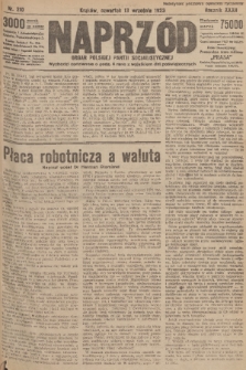 Naprzód : organ Polskiej Partji Socjalistycznej. 1923, nr 210