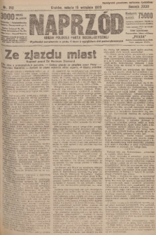 Naprzód : organ Polskiej Partji Socjalistycznej. 1923, nr 212