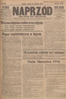 Naprzód : organ Polskiej Partji Socjalistycznej. 1923, nr 217