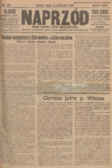 Naprzód : organ Polskiej Partji Socjalistycznej. 1923, nr 227