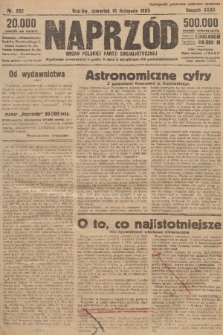 Naprzód : organ Polskiej Partji Socjalistycznej. 1923, nr 262 [nakład skonfiskowany]