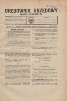 Orędownik Urzędowy Miasta Bydgoszczy.R.43, № 10 (6 września 1926)