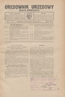 Orędownik Urzędowy Miasta Bydgoszczy.R.44, № 2 (1 lutego 1927)