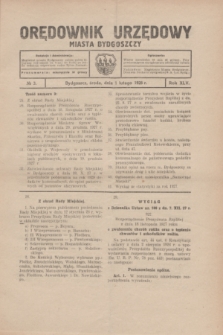 Orędownik Urzędowy Miasta Bydgoszczy.R.45, № 3 (1 lutego 1928)