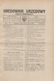 Orędownik Urzędowy Miasta Bydgoszczy.R.45, № 4 (15 lutego 1928)